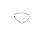 Chevron Ring (Hammered)