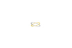 Criss-Cross Twist/Smooth Ring