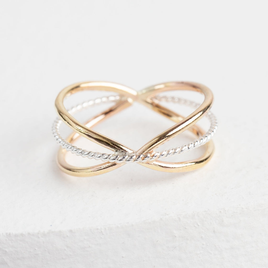Triple Criss Cross Ring